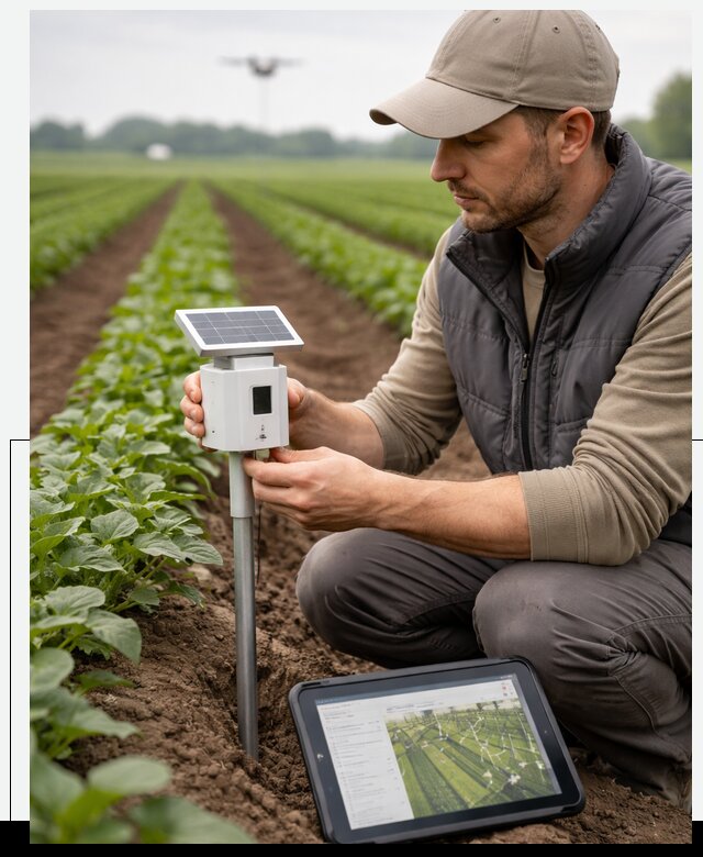 IoT мониторинг сельскохозяйственных полей и контроля в Абакане